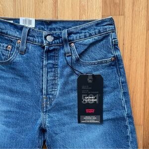 LEVI’S | 501 Skinny Jeans Medium Wash 25x28 (NWT)